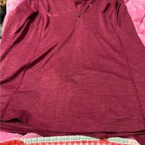 Burgundy Quarter-Zip Pullover